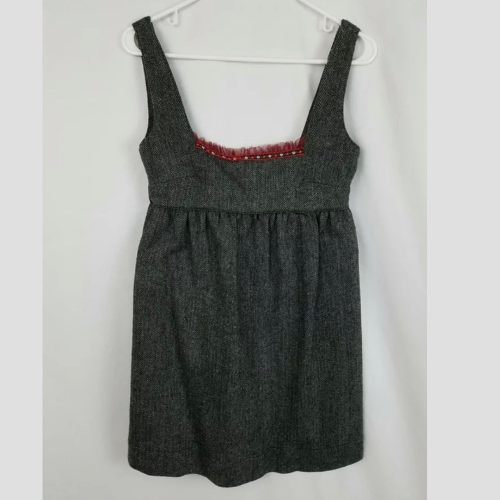 Free People Gray Wool Mini Dress